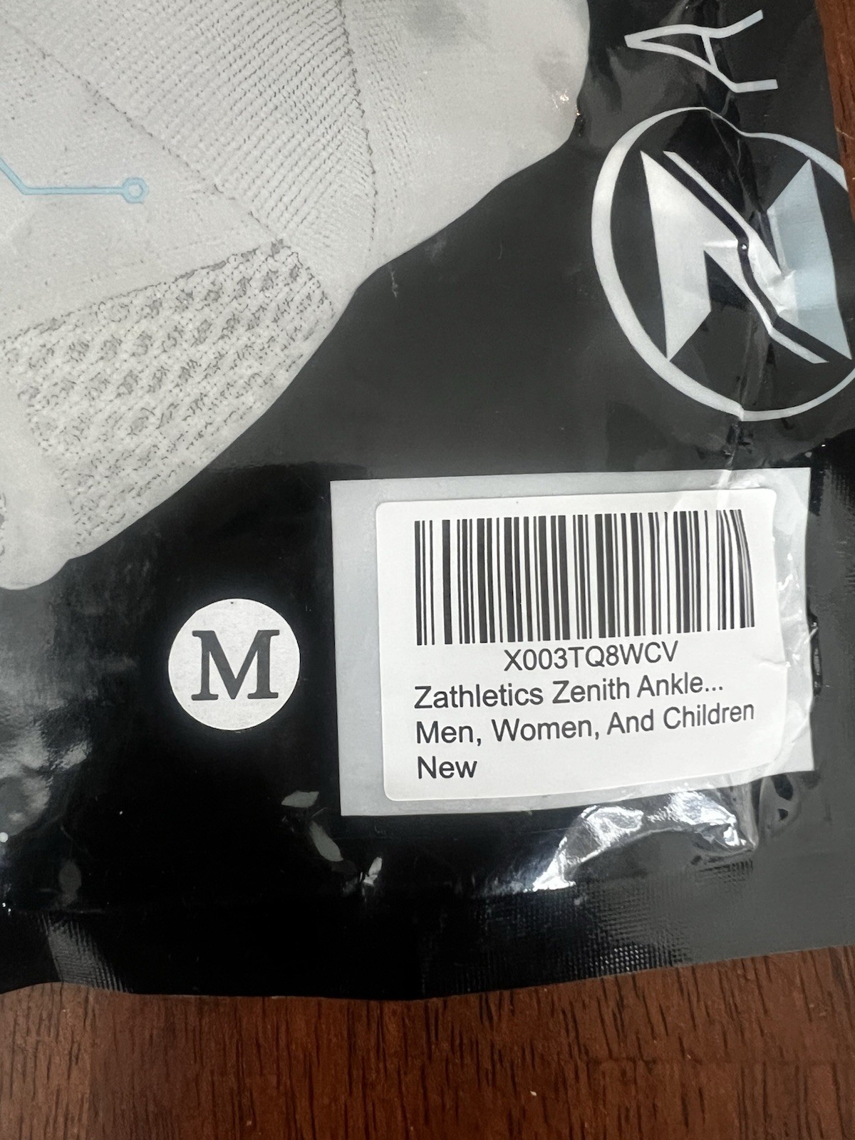 Z Athletics Zenith Ankle Brace Size M Adjustable Compression Support White New