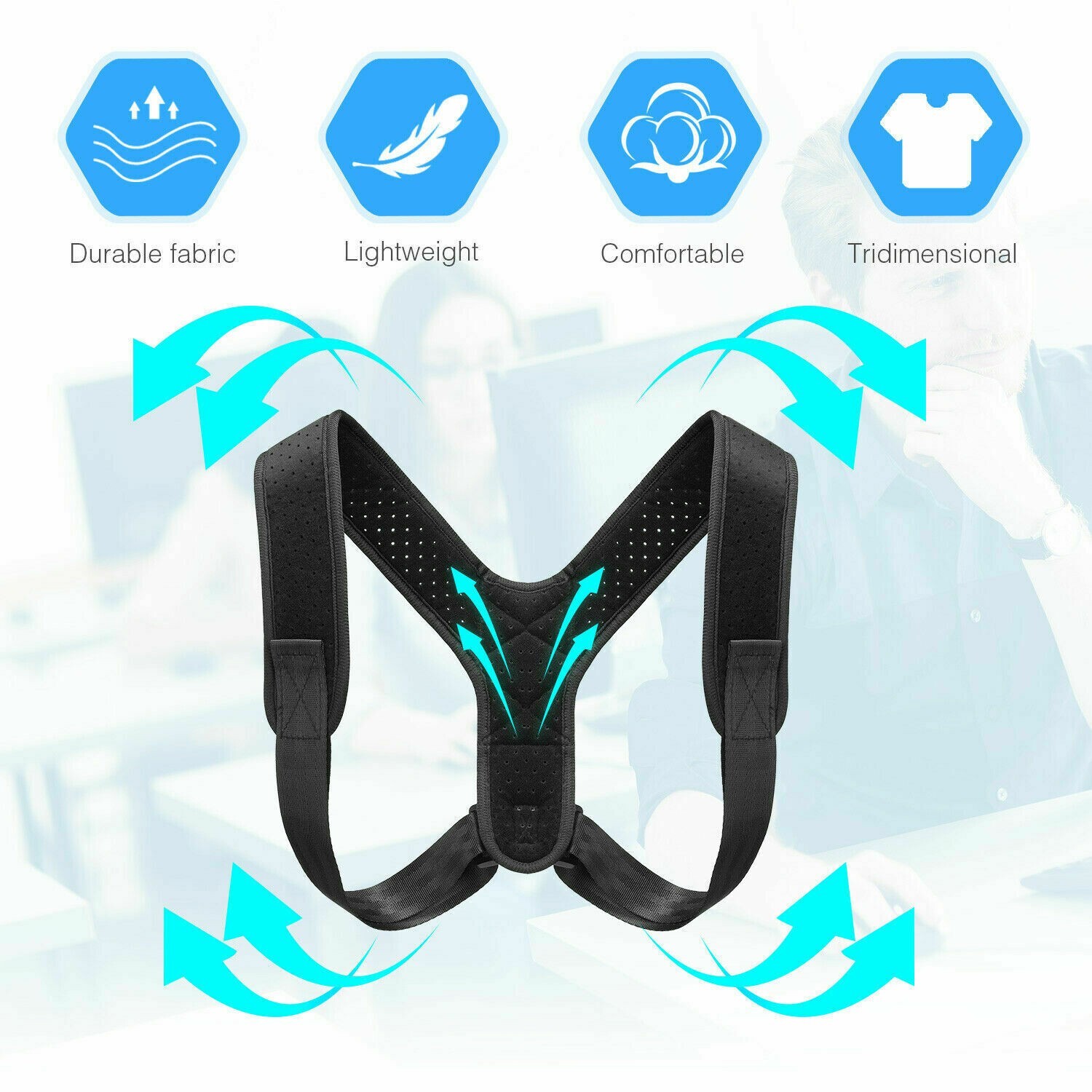 Open Shoulder Hunchback Correction Orthopedic Belt Posture Shoulder Corrector