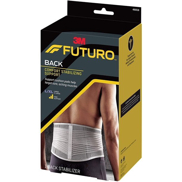 3M Futuro Sport 46816 Back Comfort Stabilizing Firm Support L/XL Adjustable 1 ct