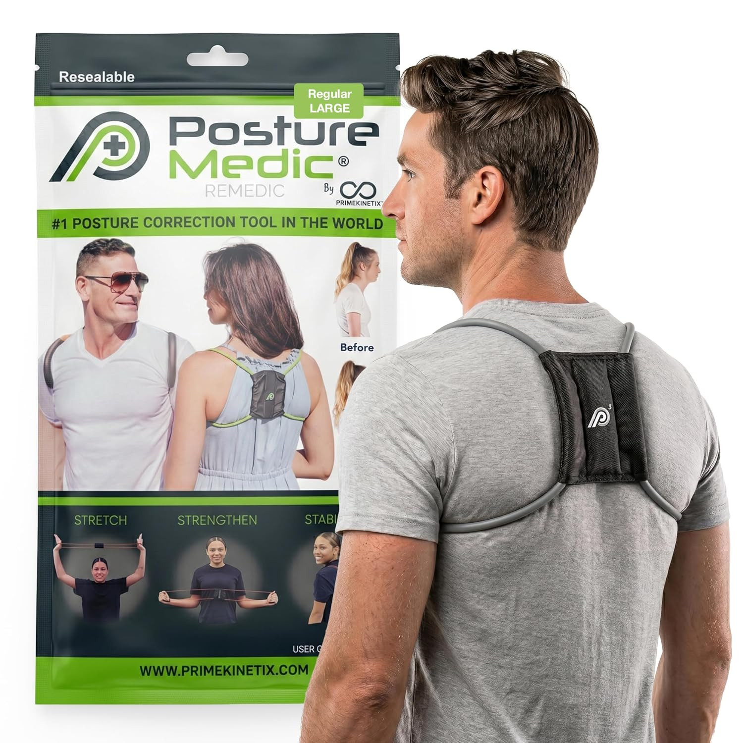 Posturemedic Dynamic Posture Corrector – Active Resistance Training System for U