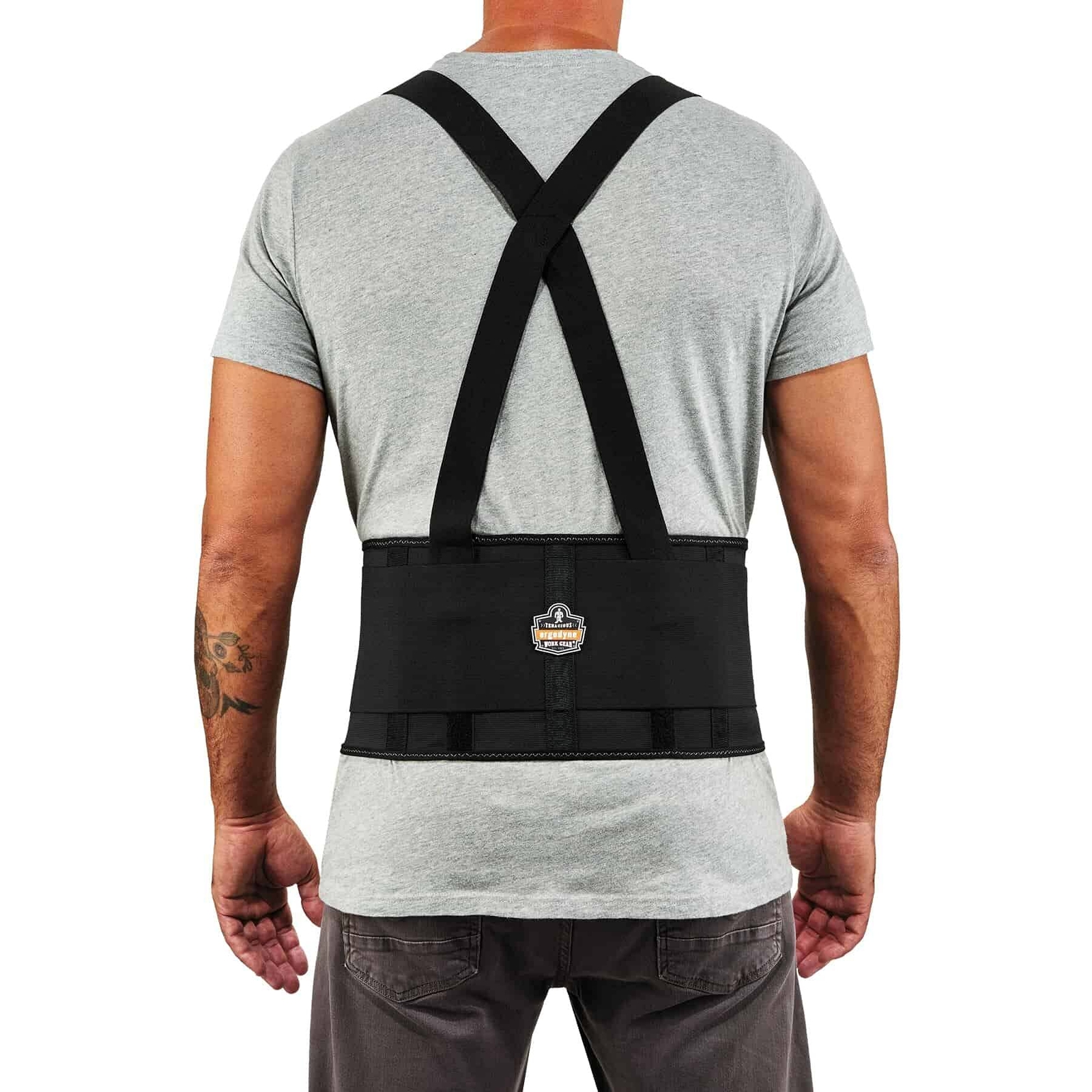 ProFlex 1650 Back Support Belt 7.5″ Elastic Adjustable Removeable Straps Blac…