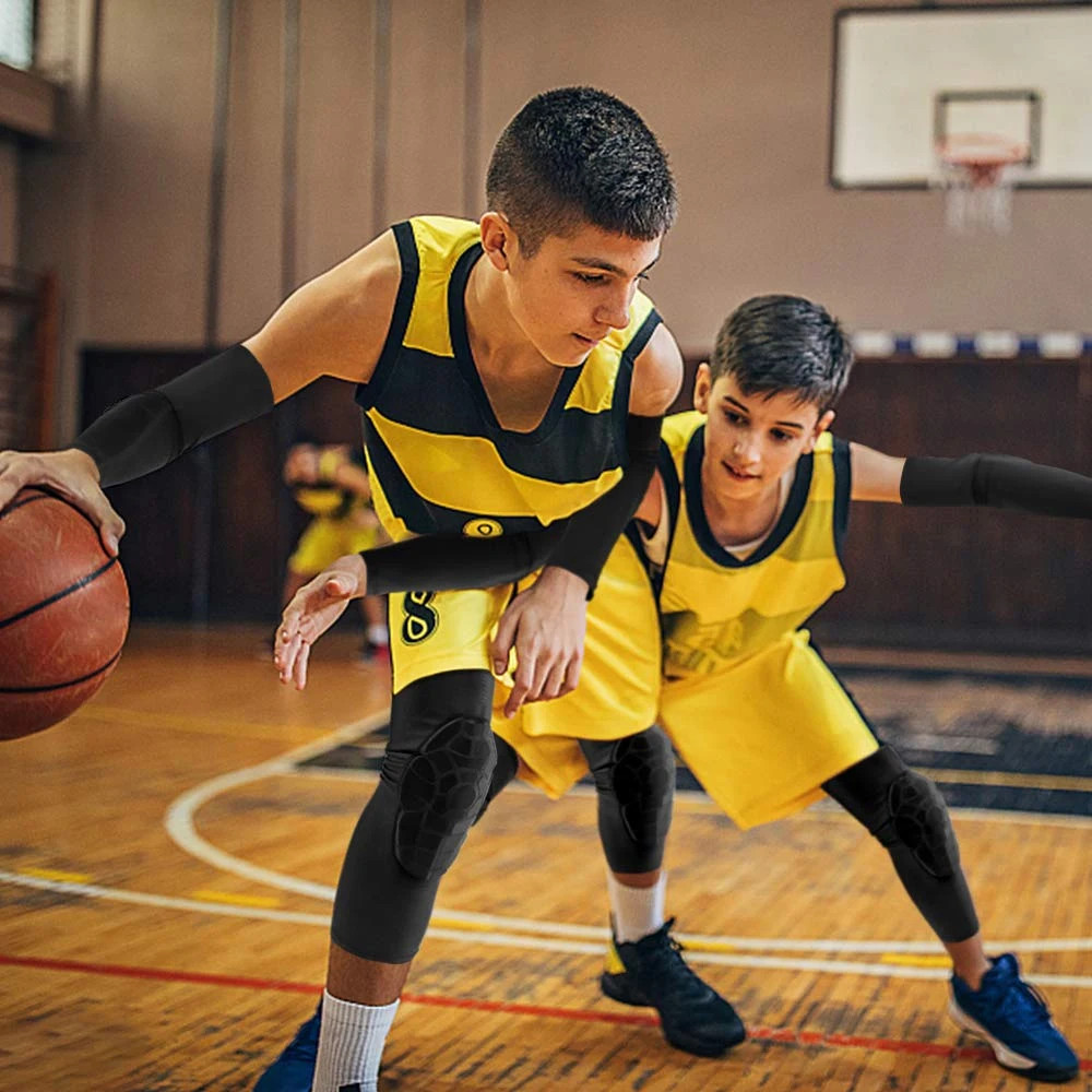 3-12 Years Kids Children Anti-Collision Knee Pads Basketball Knee Sleeves Footba
