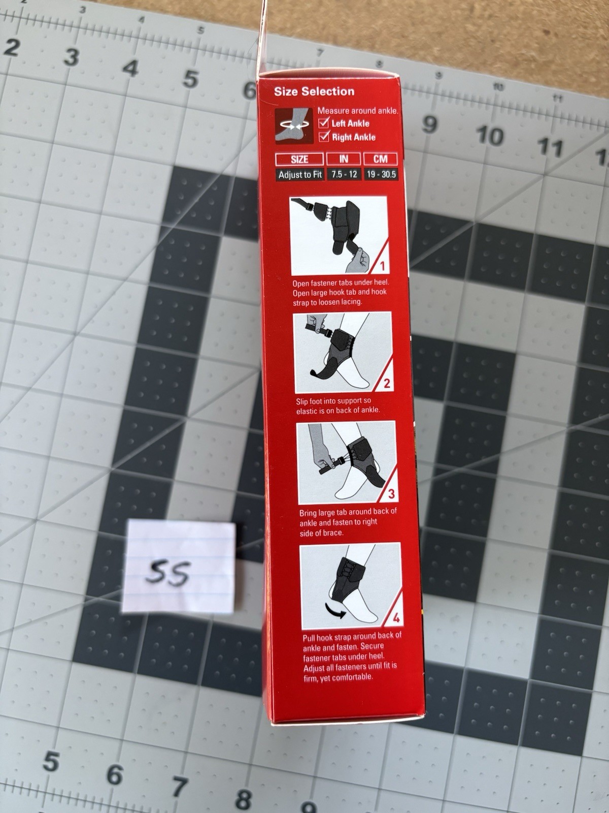 ACE Ankle Brace With Quick Lace Stabilizers One Size Adjustable- New In Box