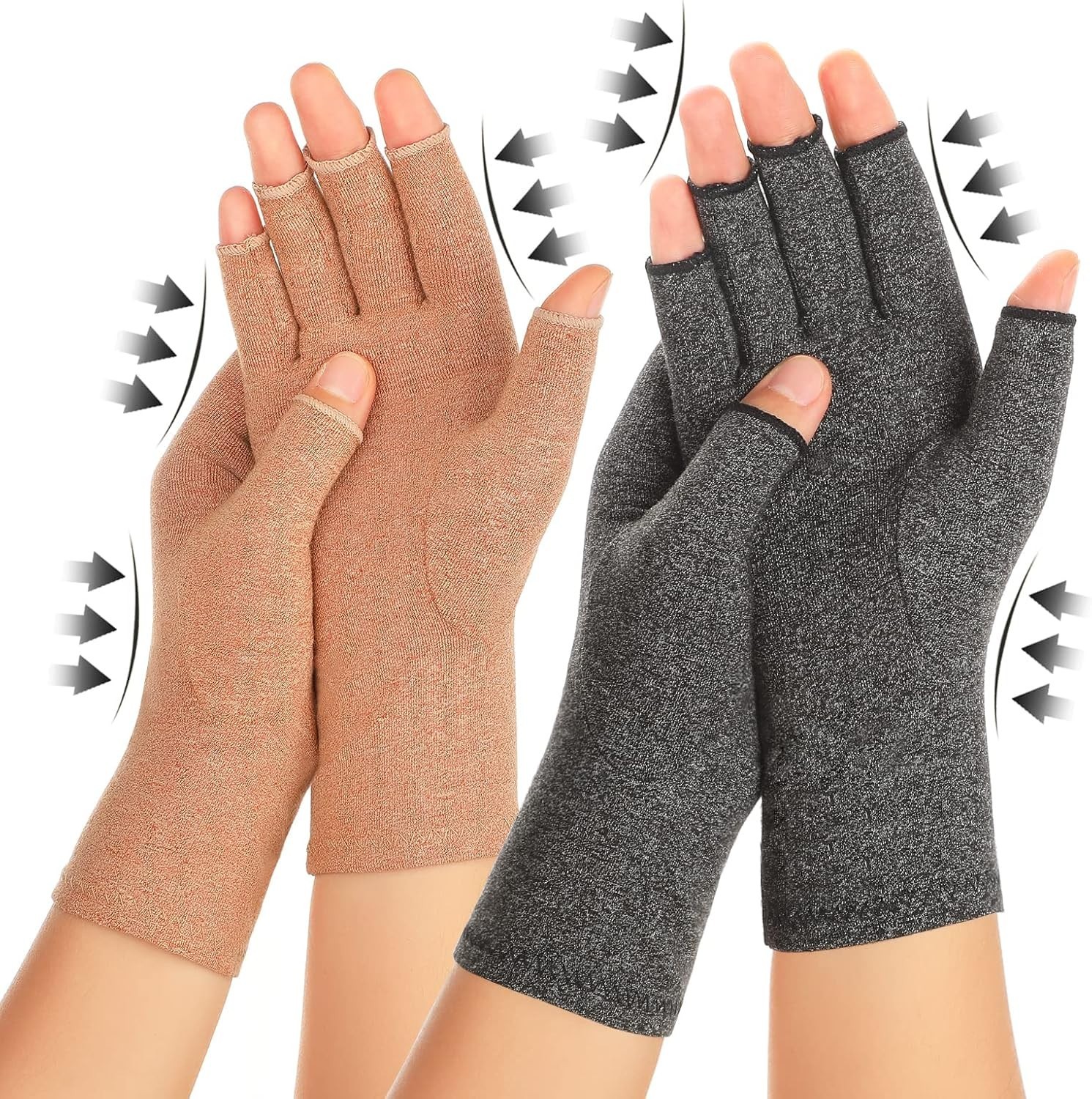 Breathable Fingerless Arthritis Gloves – Pain Relief & Comfort for Daily Use