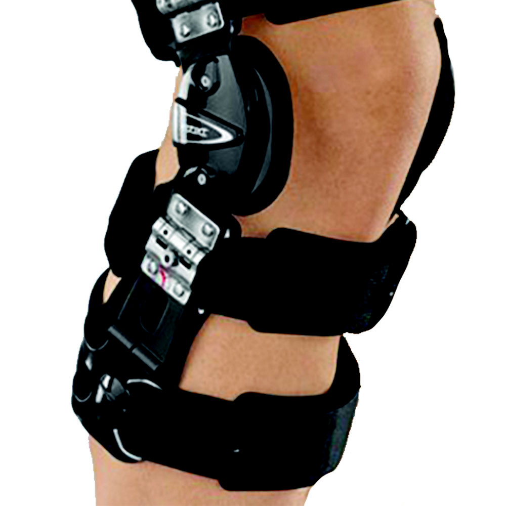 FGP Knee Brace Two-Compartment Knee Brace Protect4 OA Valgo Right Black