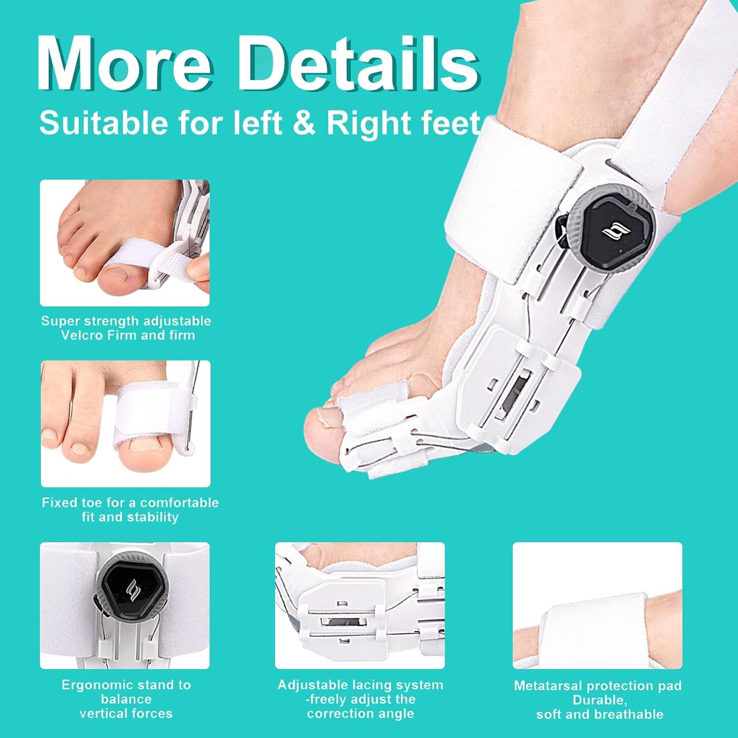 Hallux Valgus Pain Support Big Toe Orthopedic Bunion Straightener Corrector Pro