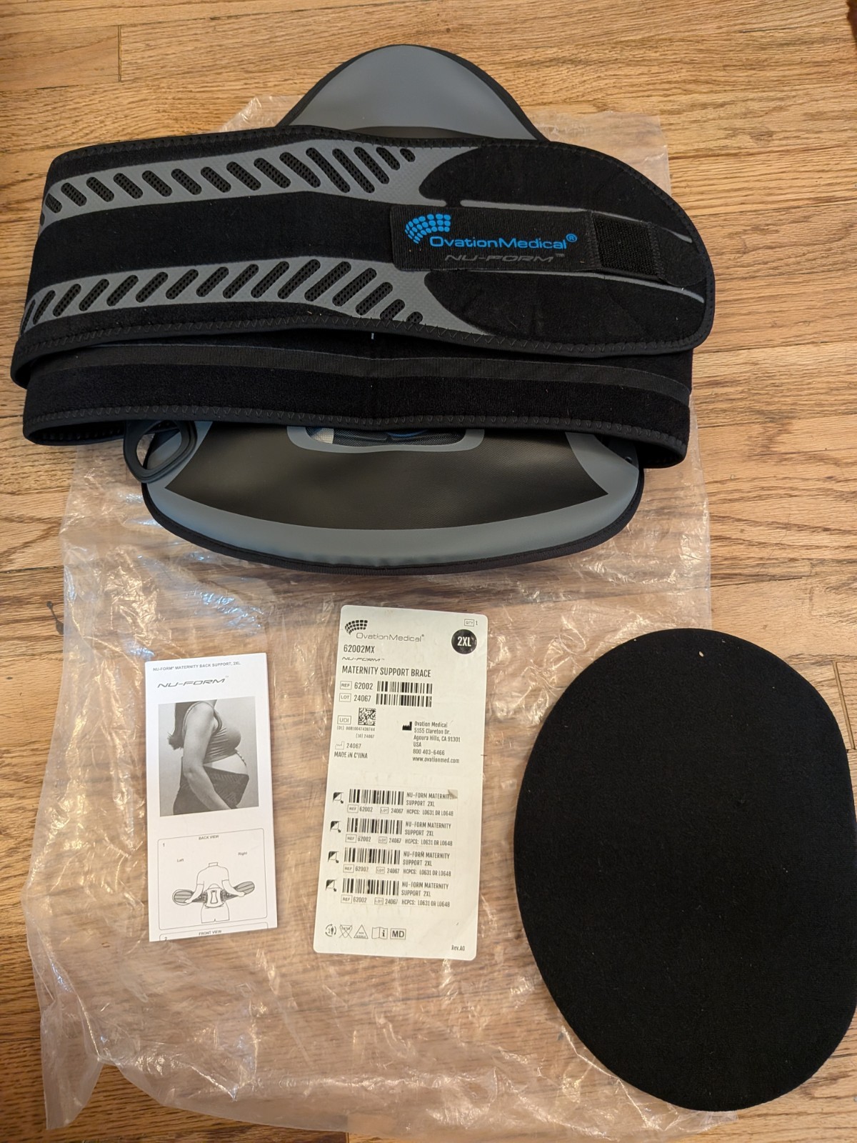 Ovation Medical Nu-Form 62002MX Maternity Support Brace 2XL
