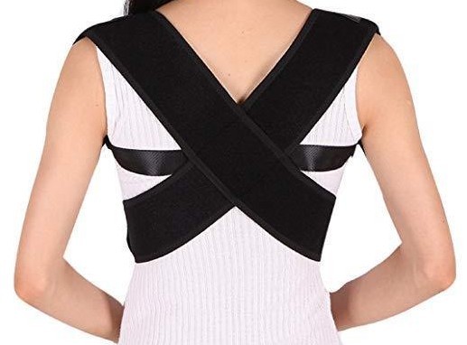 MEDIZED Posture Corrector Clavicle Support Brace Black Style 1 Superior Support