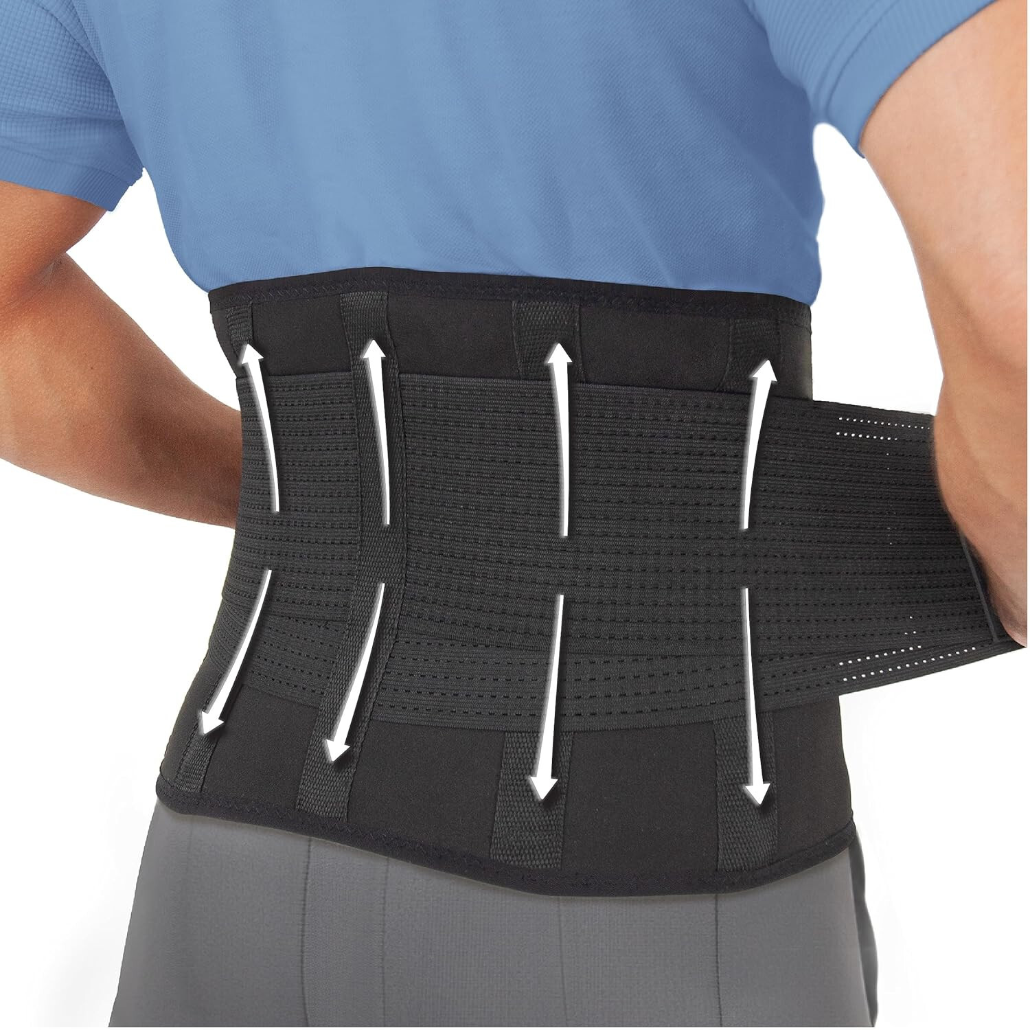 Back Brace for Lower Back Pain Back Support for Men & Women Support Belt -Large
