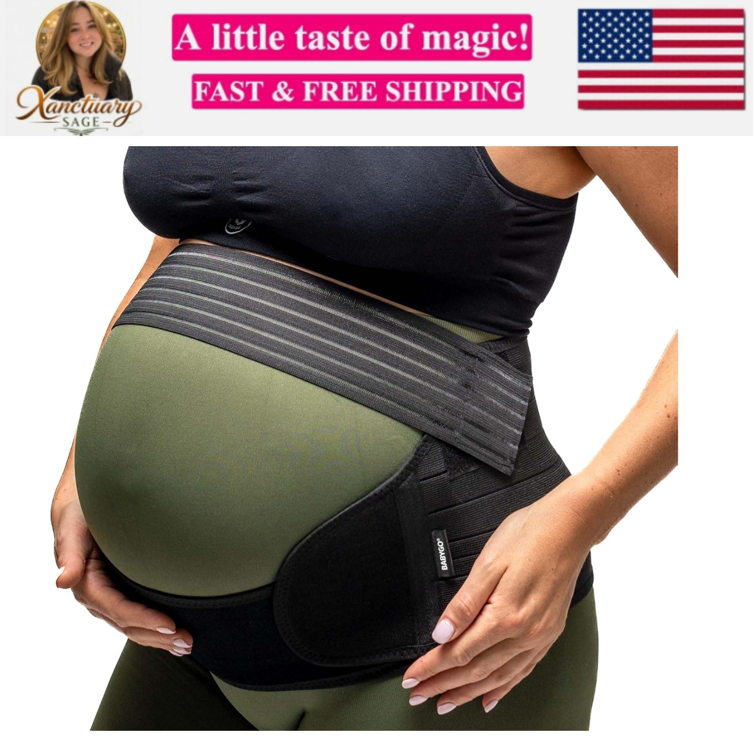 Pregnancy Support Belt – Maternity Belly Band for Back, Pelvic & Hip Pain Rel…
