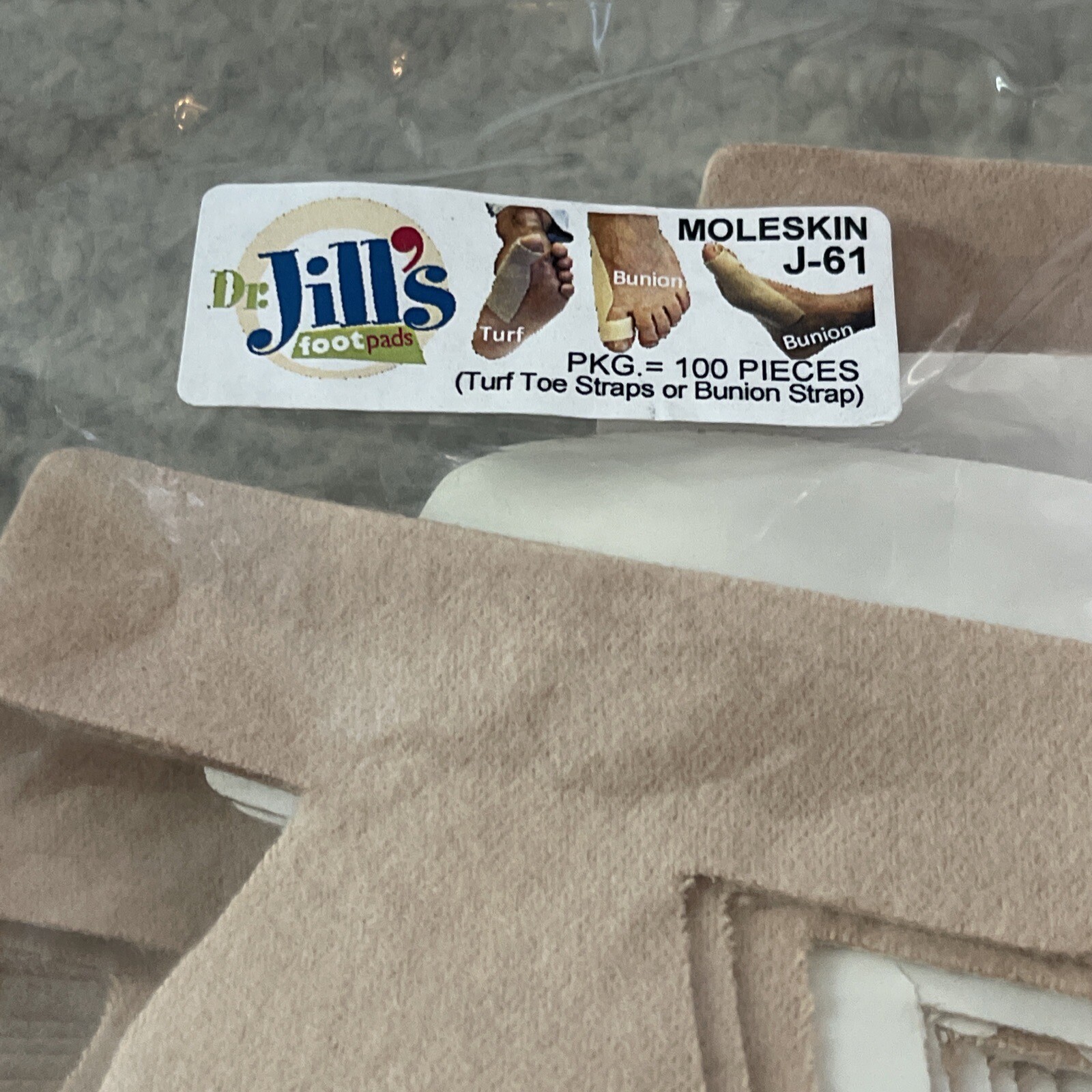 Dr Jill’s Turf Toe / Bunion Strap – J-61 Bag Of 100