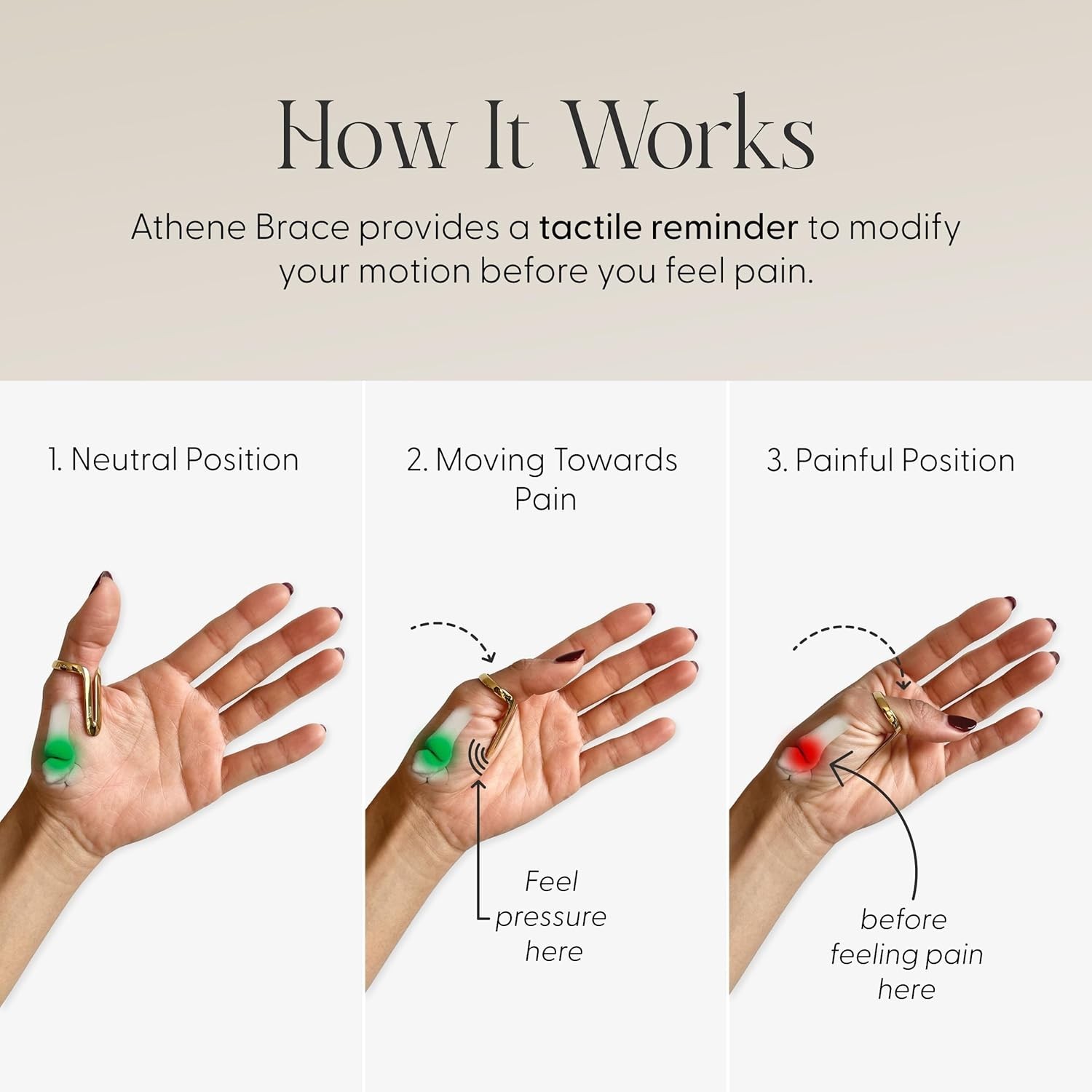 Athene Thumb Brace for Joint Discomfort – An Elegant, Comfortable Thumb Splint L