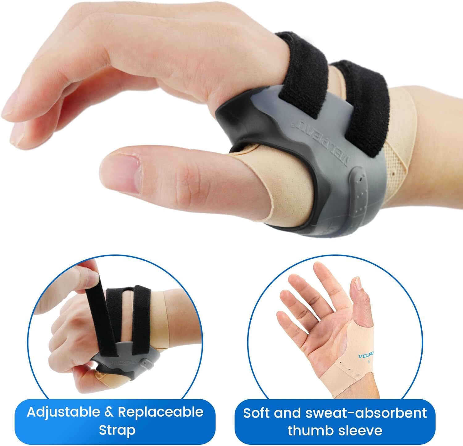 Thumb CMC Joint Support Spica Splint Brace Right Left Hand Arthritis Tendonitis