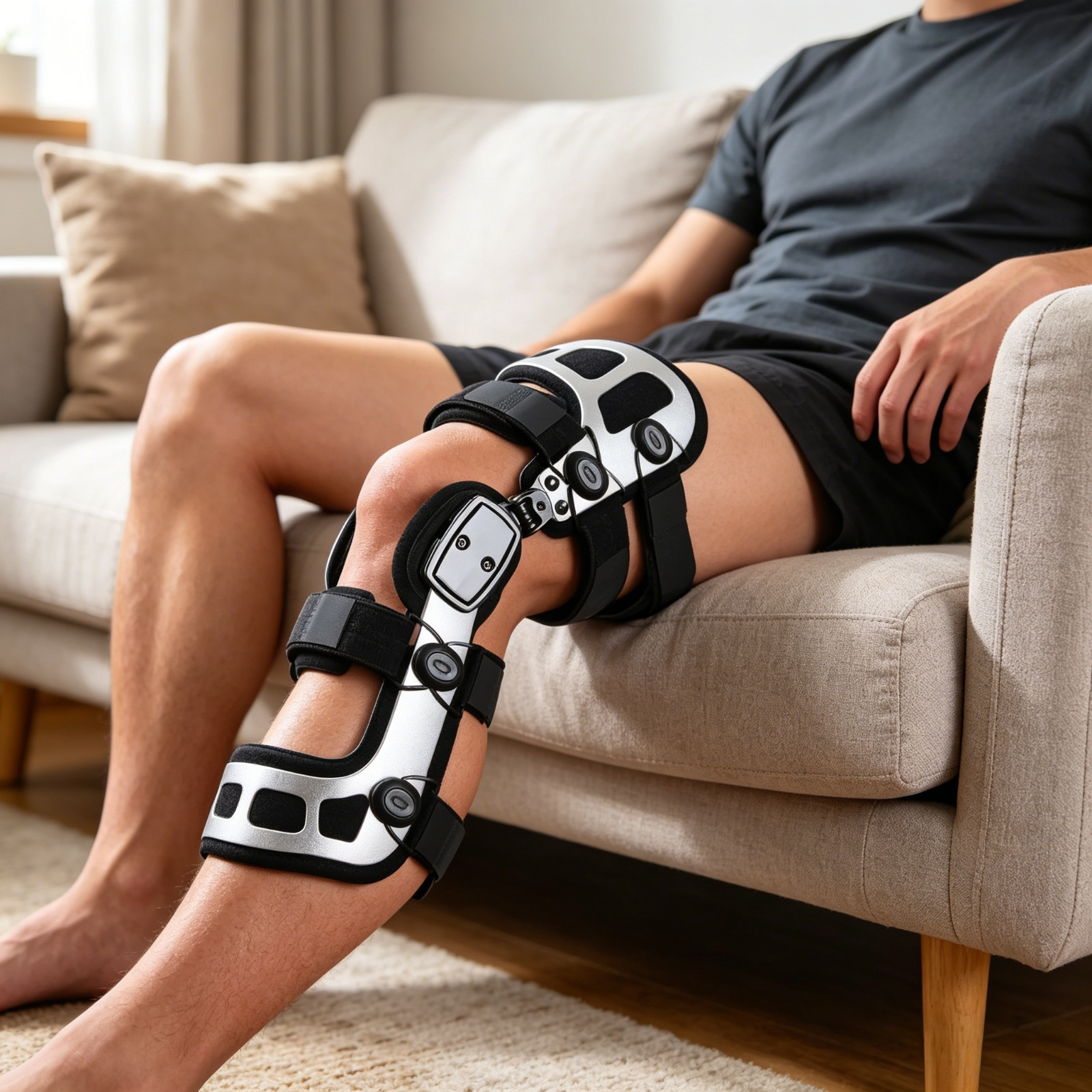 Adjustable OA Knee Support for Medial & Lateral Pain,Daily Use for Men Women