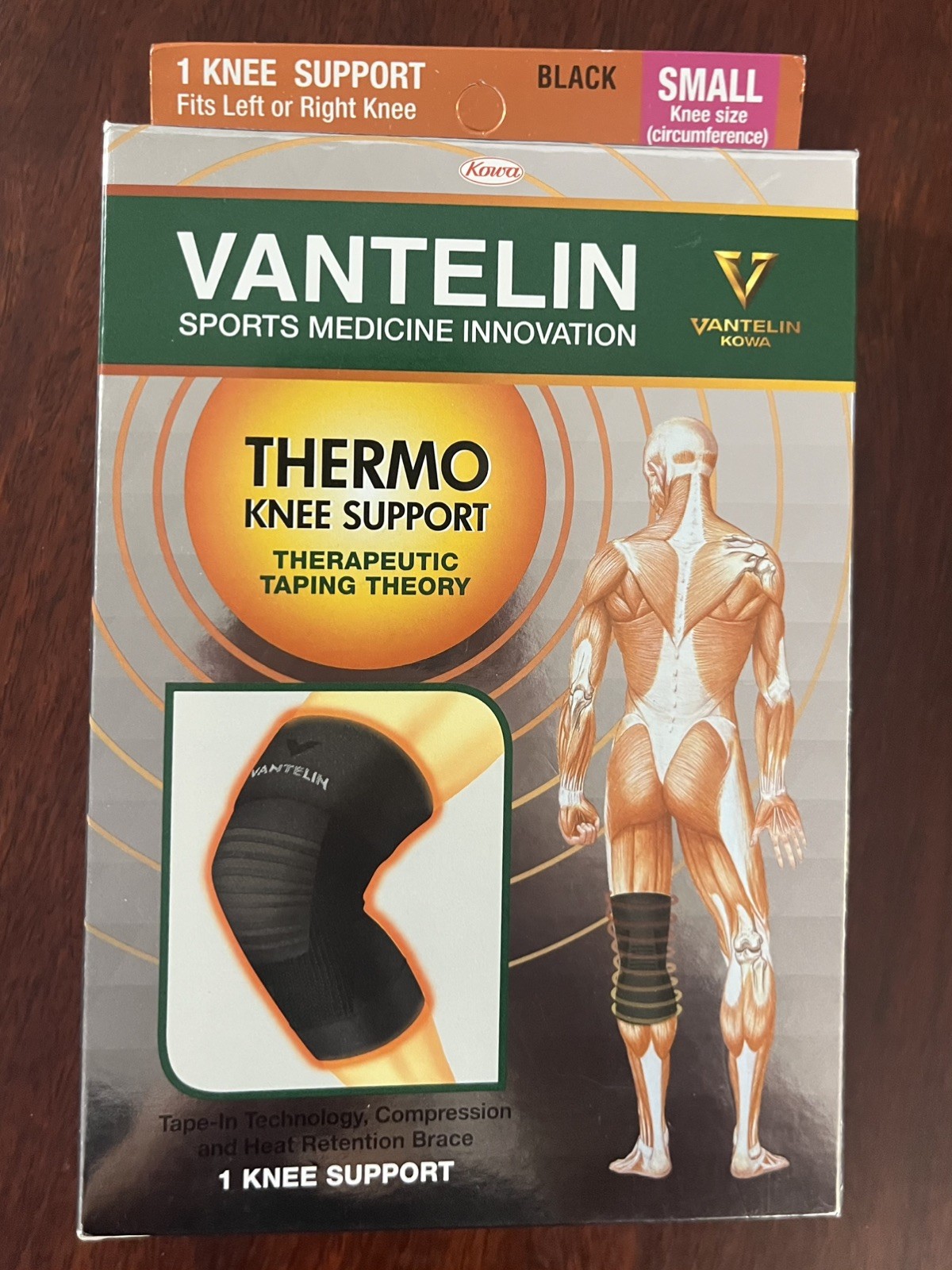 Vantelin Kowa Japan Thermo Compression Knee Support Size S 34-37cm (13″-14.5″)