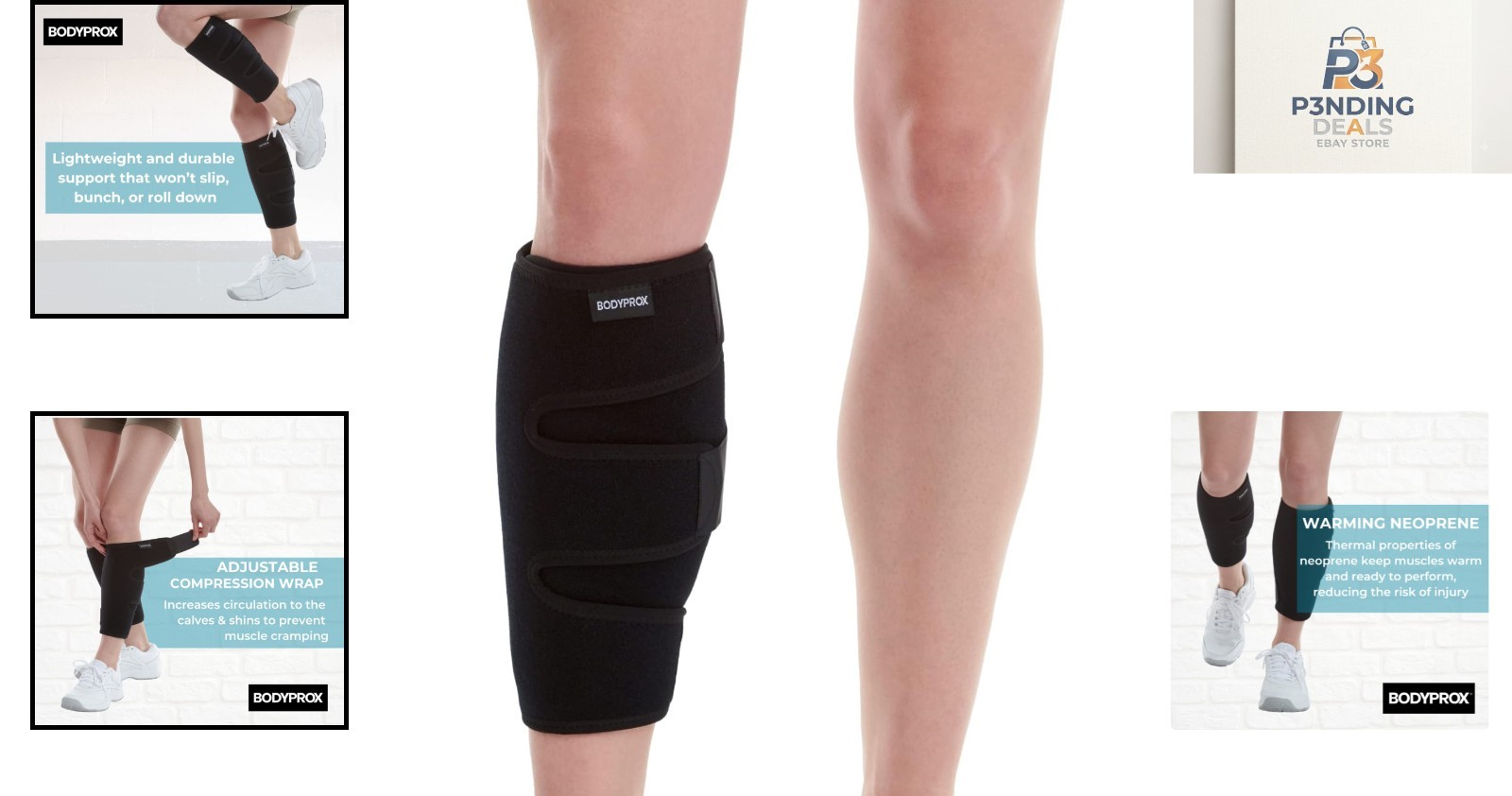 Adjustable Calf Support Brace for Sore Muscles, Size L/XL – Enhanced Comfort