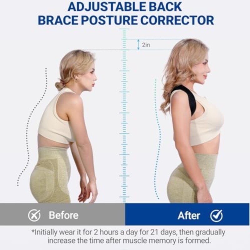Posturace Posture Corrector Adjustable Upper Back Brace