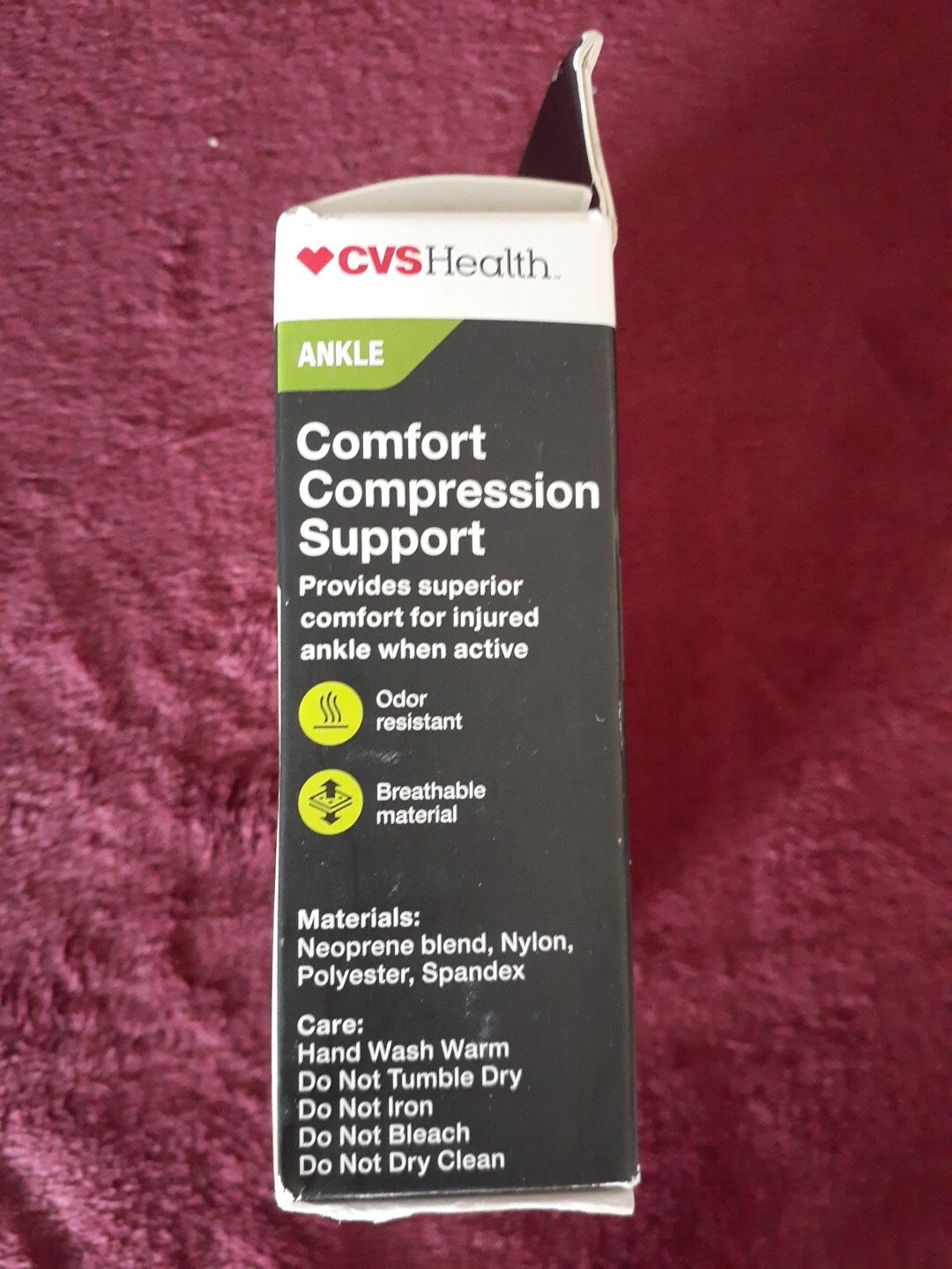 CVS Health Ankle Moderate Support Comfort Compression Support One Size