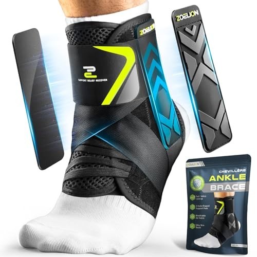 Ankle Brace for Men & Women – Slim Fit, Flex Support, Adjustable Stabilizer for