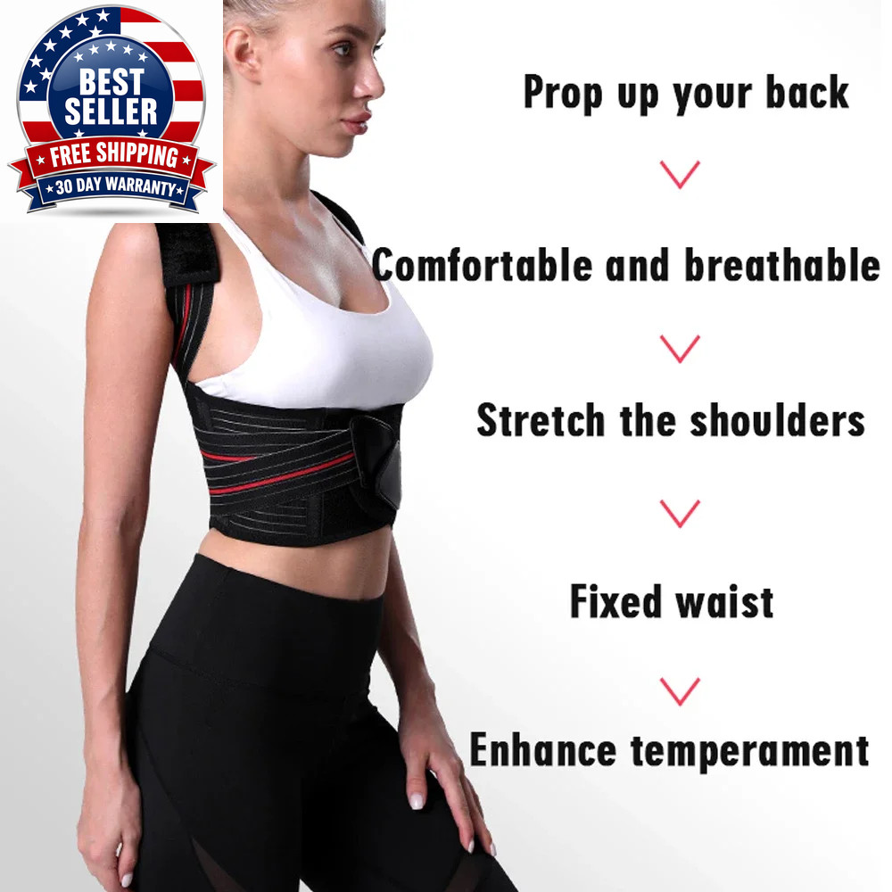 1PC Large Size Posture Corrector for Men and Women – Adjustable Muscle Memory Su