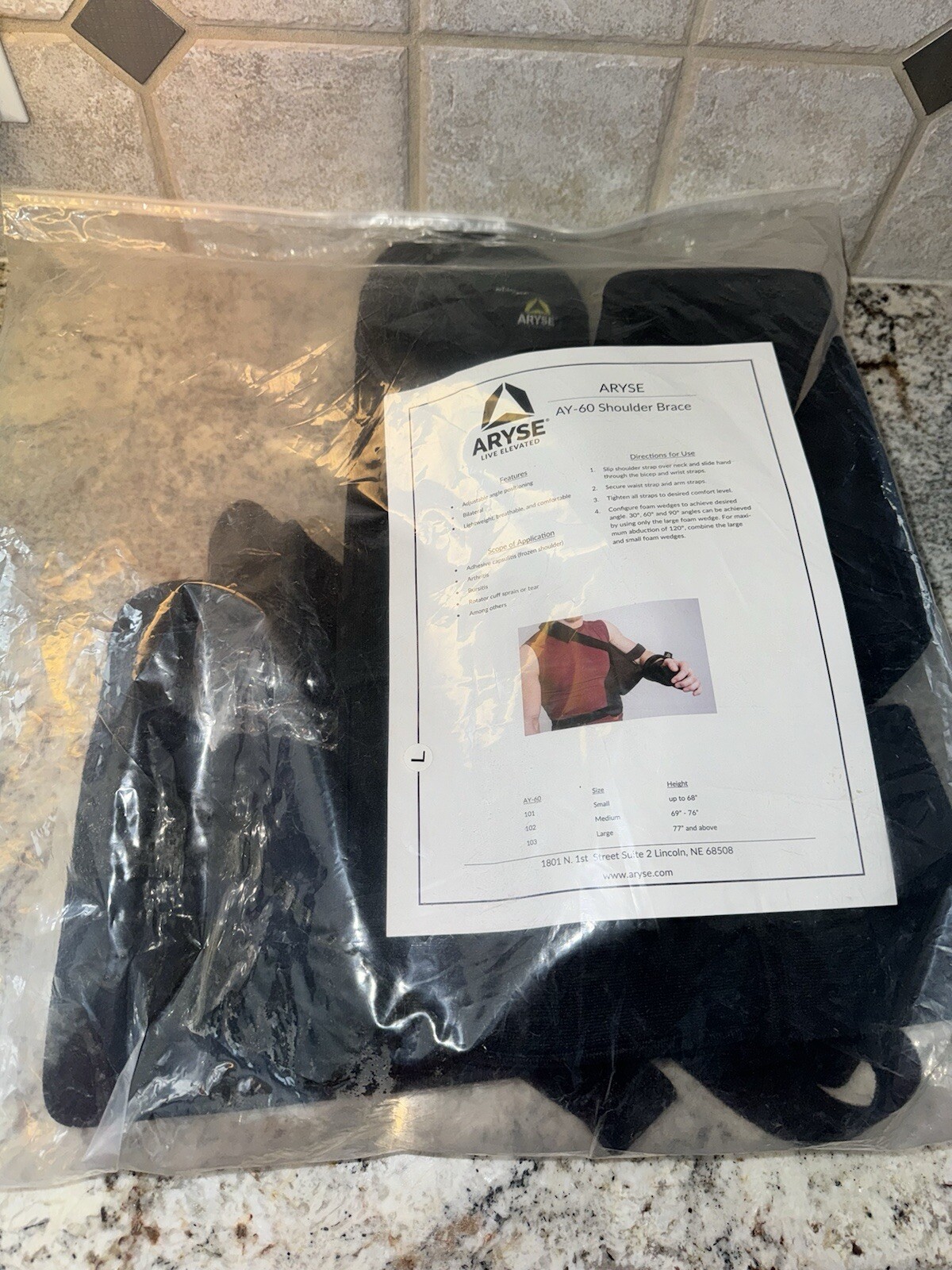 ARYSE AY-60 Large Shoulder Brace