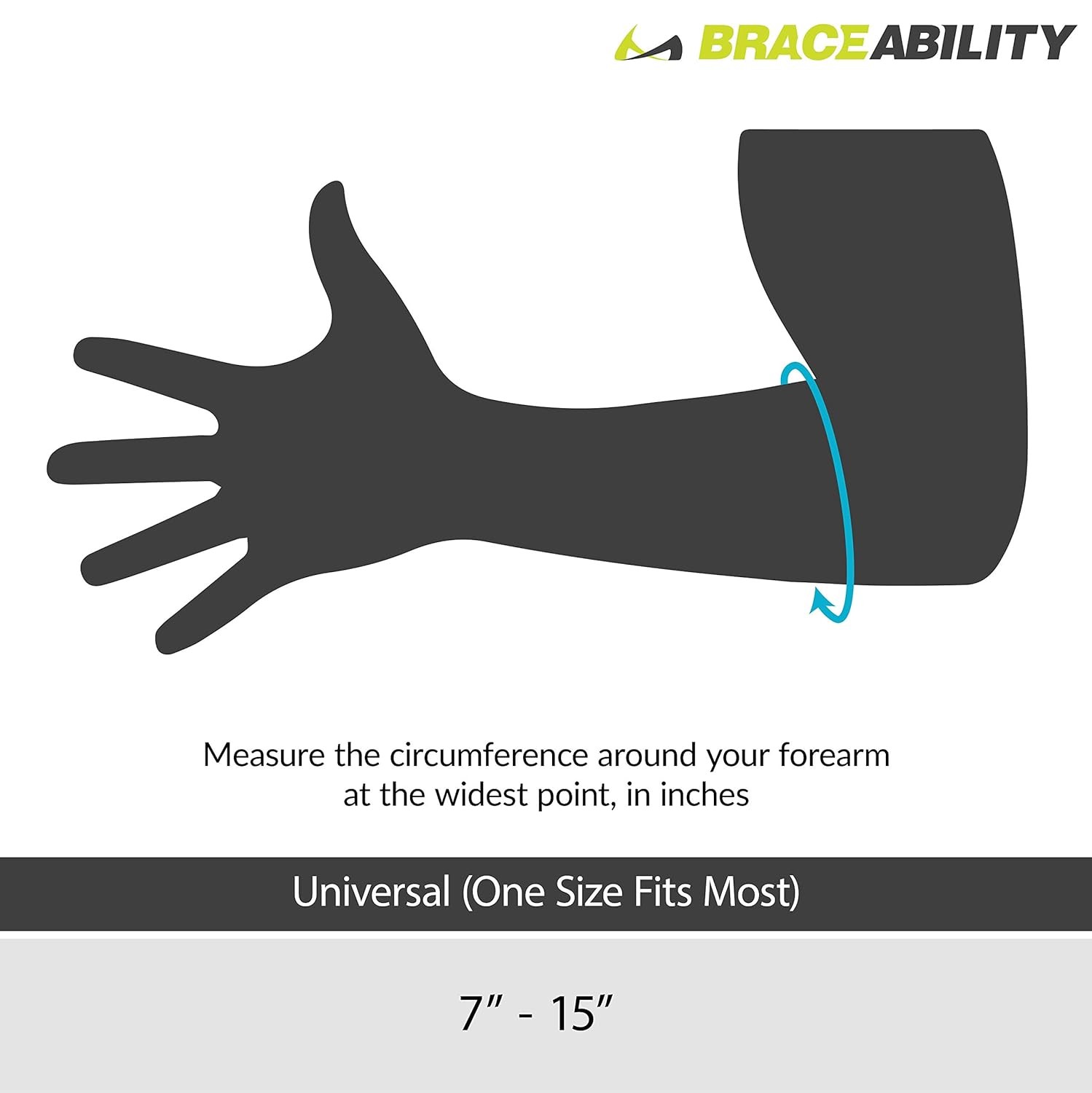 BraceAbility Epicondylitis Brace | Elbow Strap for Medial/Lateral One Size