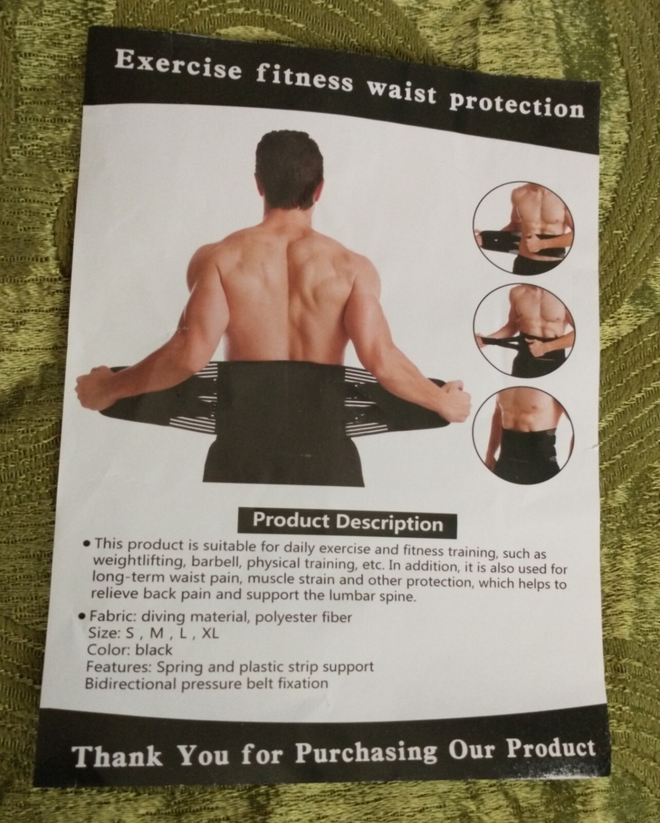 Adjustable Lower Back Lumbar Support Belt Brace XXL Unisex – Ships Free!
