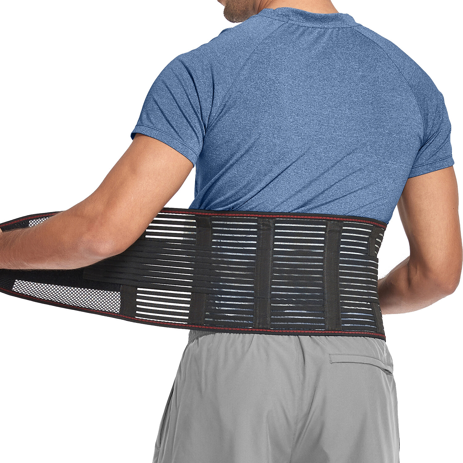 Men & Women Lower Back Support Waist Brace Lumbar Belt Corset Back Protector US