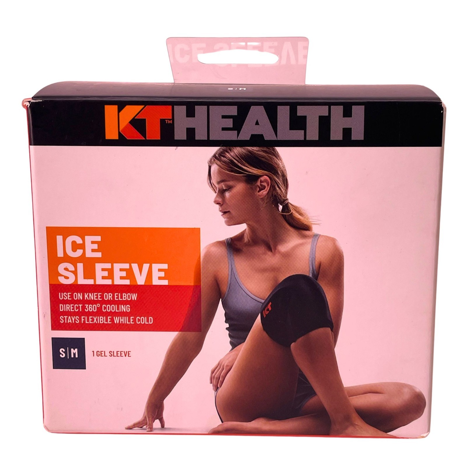 KT Health Ice Sleeve Cold Compression Small/Medium for Knee or Elbow 1ct