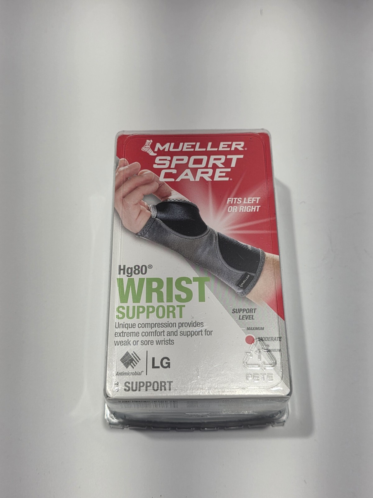 Mueller Sports Medicine Hg80 Wrist Support, Black, Large