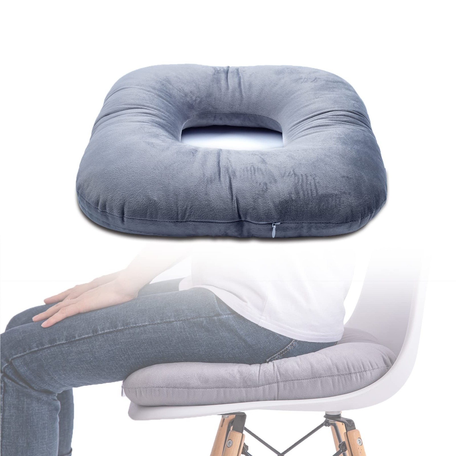 Donut Pillow for Tailbone Pain Relief, Wheelchair Cushion for Hemorrhoids and…