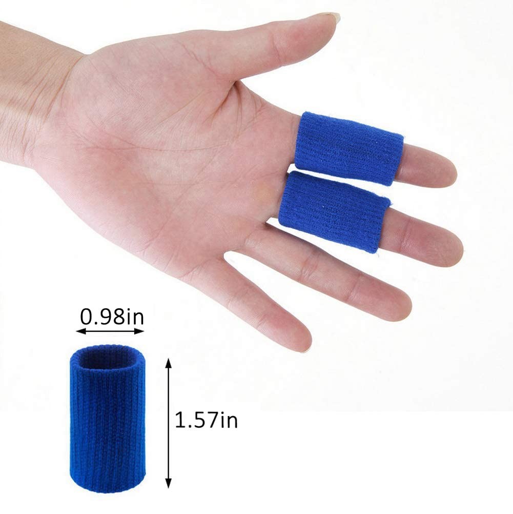 20 Pcs Elastic Thumb Finger Sleeves Protectors for Relieving Pain Arthritis