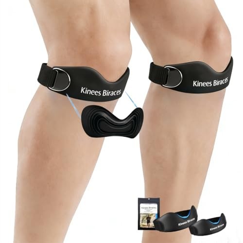 Patellar Tendon Support Strap 2 Pack – Knee Brace for Pain Relief & Stability, M