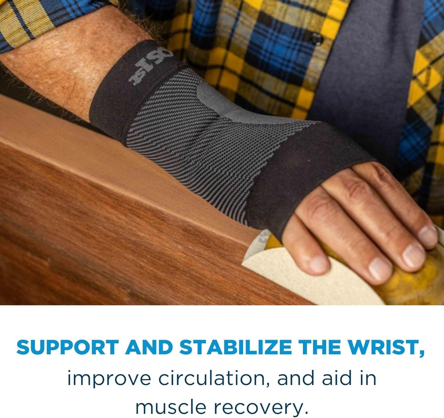 WS6 Compression Wrist Sleeve/Carpal Tunnel Wrist Brace, Supports Pain and Str…