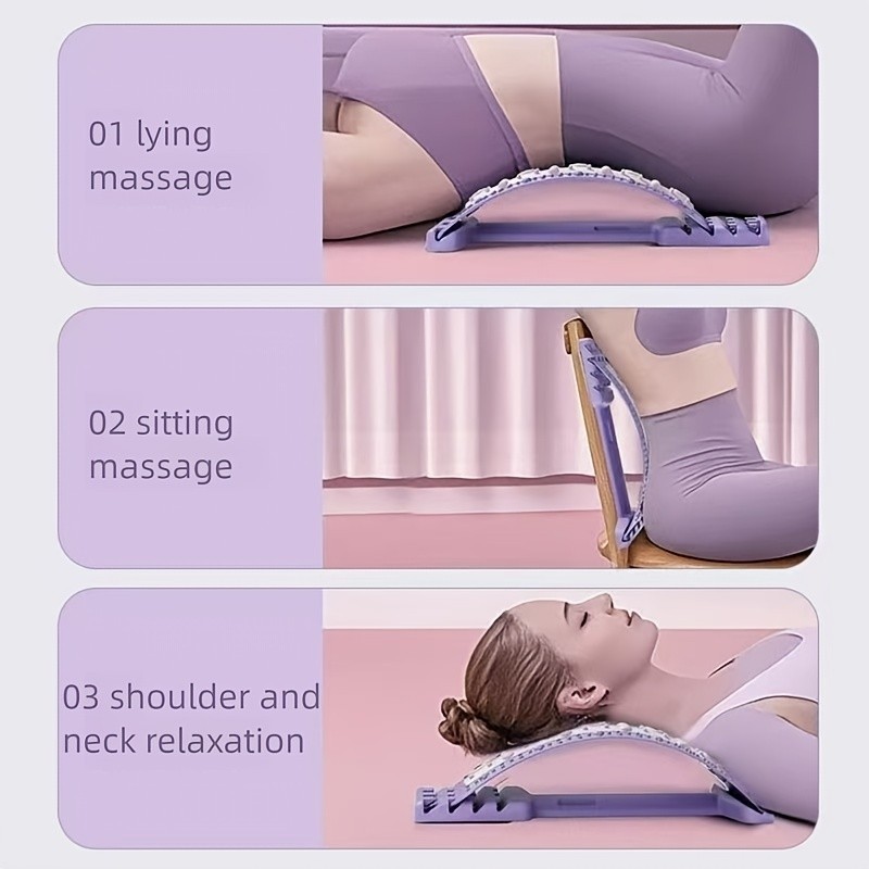 Four-Stage Adjustable Magnetic Back Stretcher And Posture Corrector – Ergonomic