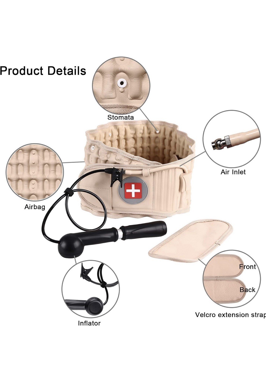 Decompression Back Belt for Lower Back Pain Relief | Lumbar Traction 29-49”