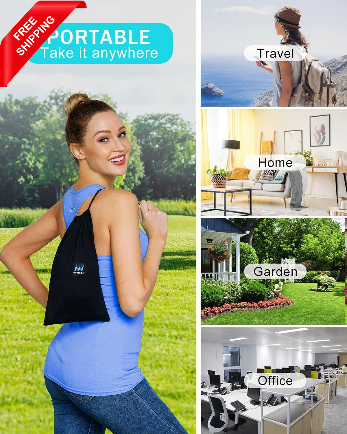 Cervical Neck Traction Device over Door for Home Use, Portable Neck Stretcher Ha