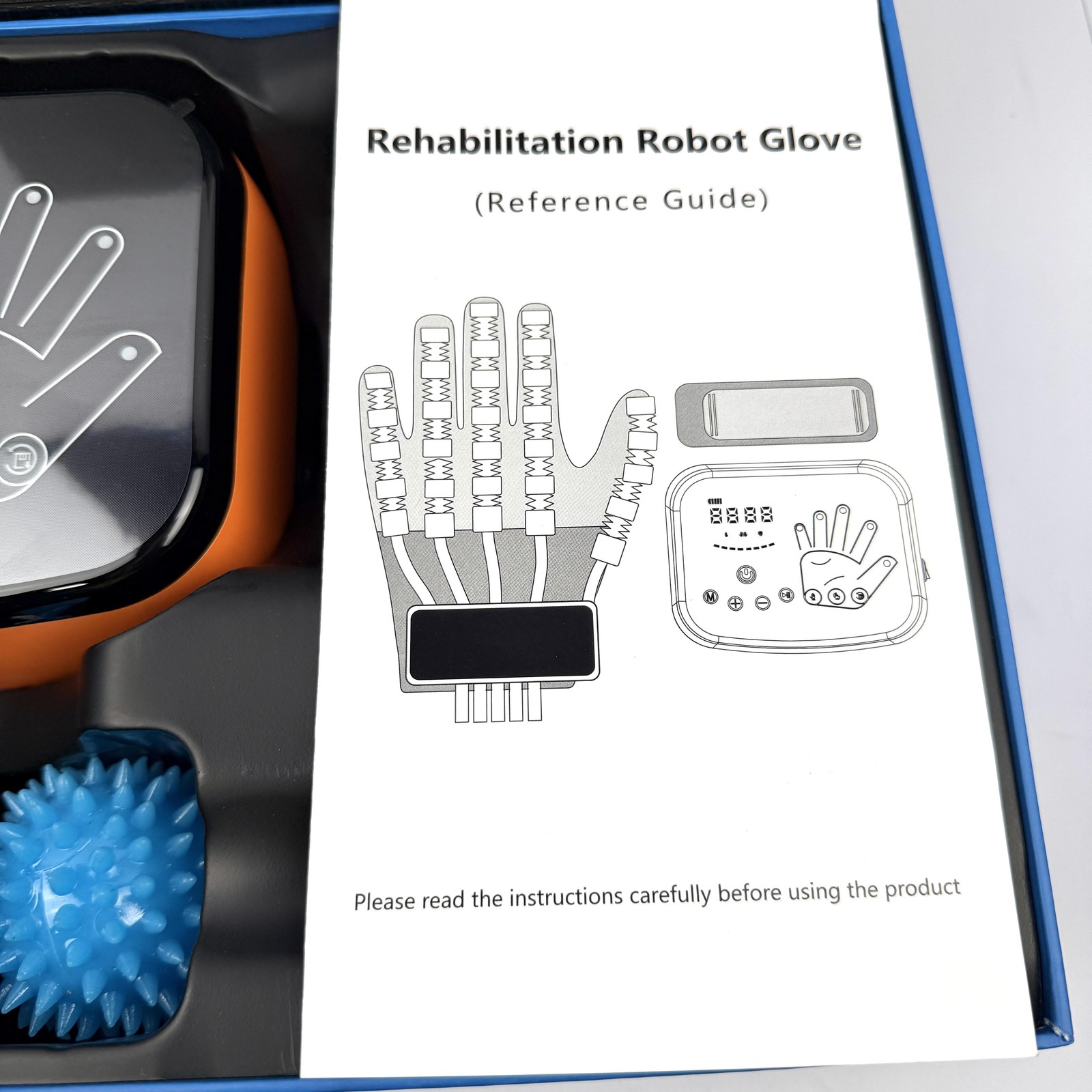 XiangAi Rehab Robot Glove Orthosis Black Hand Large Arthritis Stroke Aid