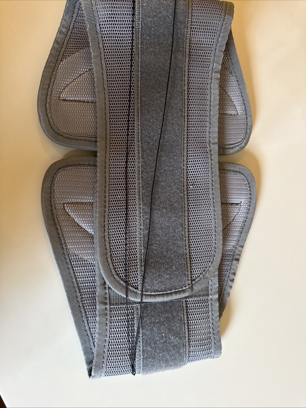 Spine Brace Back Support Sprain Strain Injured Waist Wrap Bell Horn