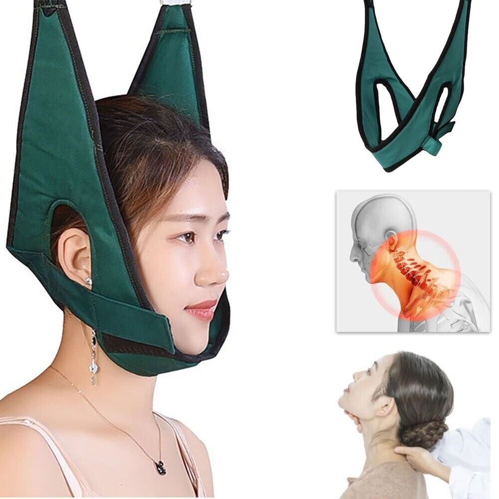Cervical Neck Traction Device Neck Stretcher Pain Relief over Door Stretch Brace