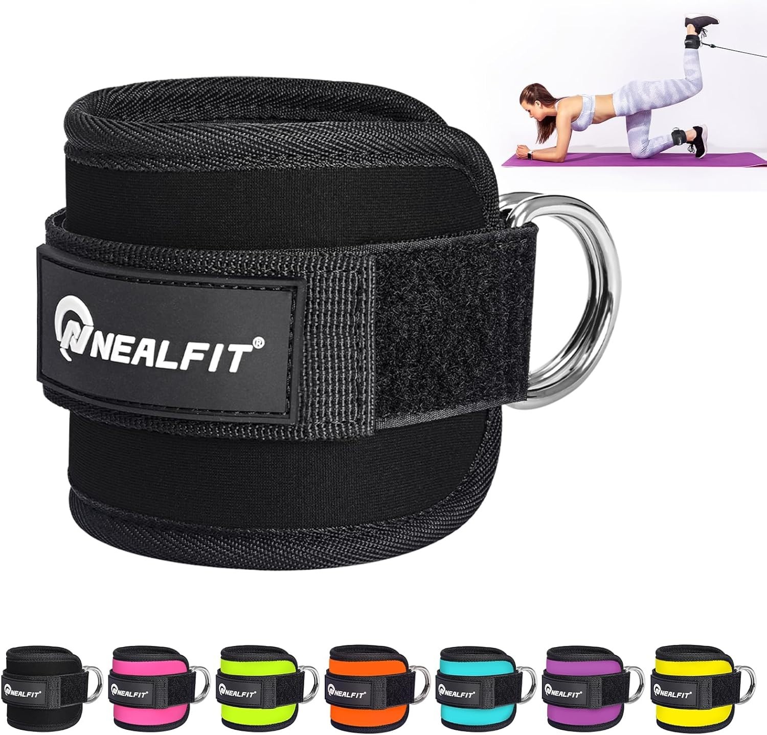 Neoprene Ankle Strap for Cable Machines – Enhance Glute Workouts