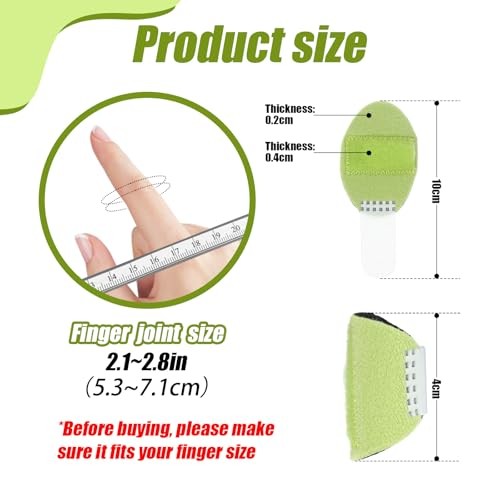 8 Pcs Trigger Finger Splints Single Straps Finger Splint Support Brace Kit