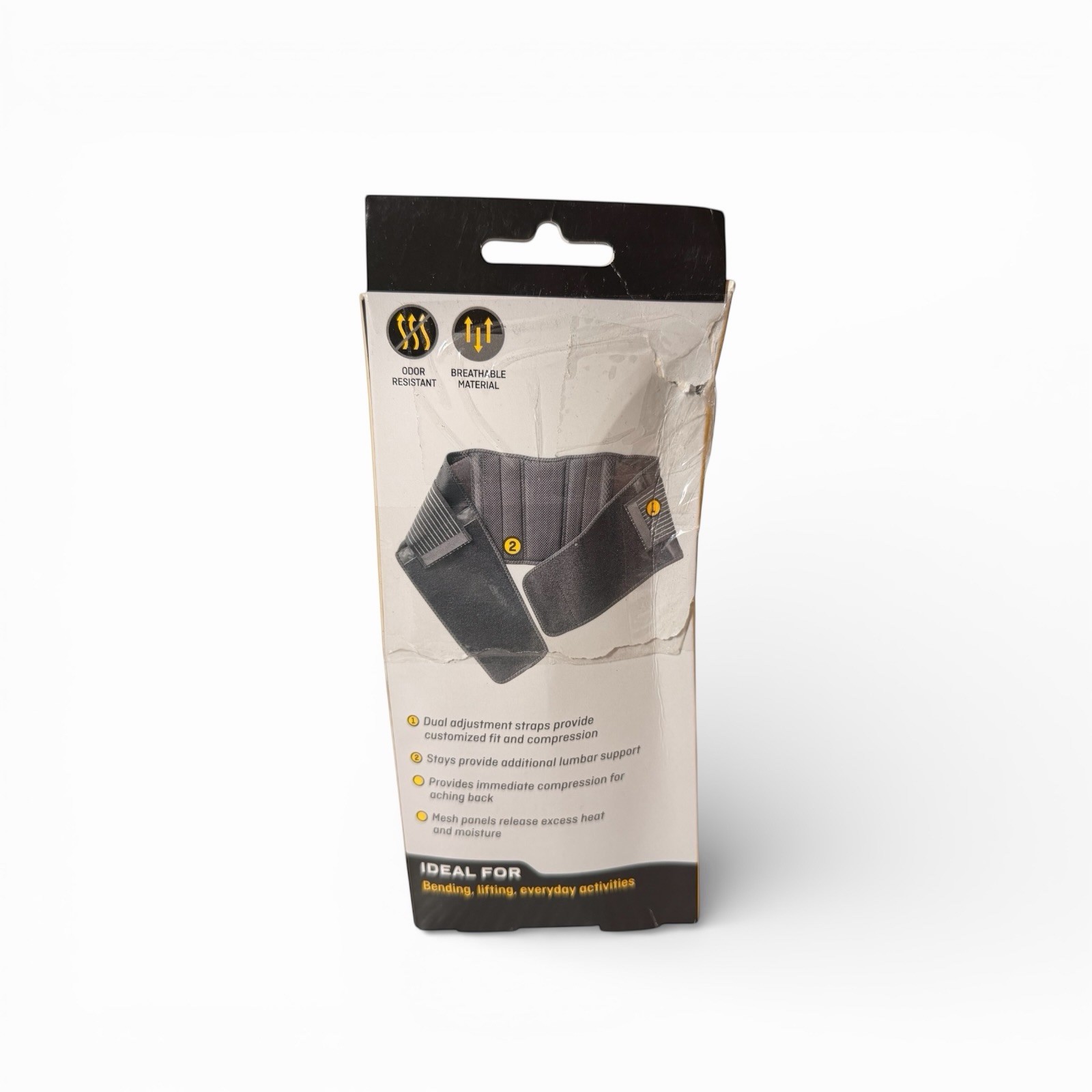 Futuro 3M Back Support Brace Adjustable Compression Moderate Support (1865) E3A