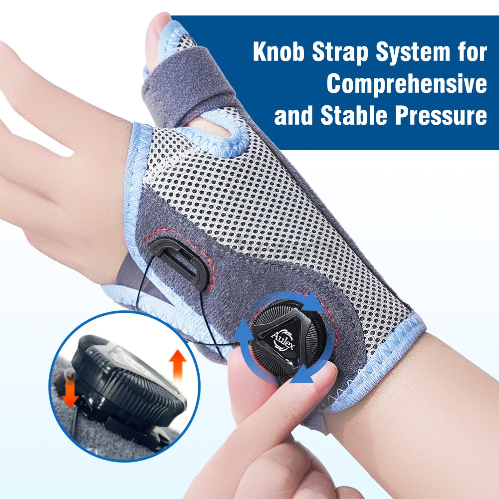 BOA Dial Thumb Wrist Brace Steel Splint for Carpal Tunnel Tenosynovitis Relief