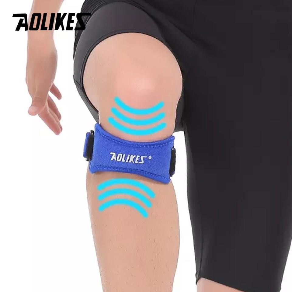 Aolikes 1pcs Knee Patellar Tendon Knee Support Strape Brace Adjustable Shock Abs