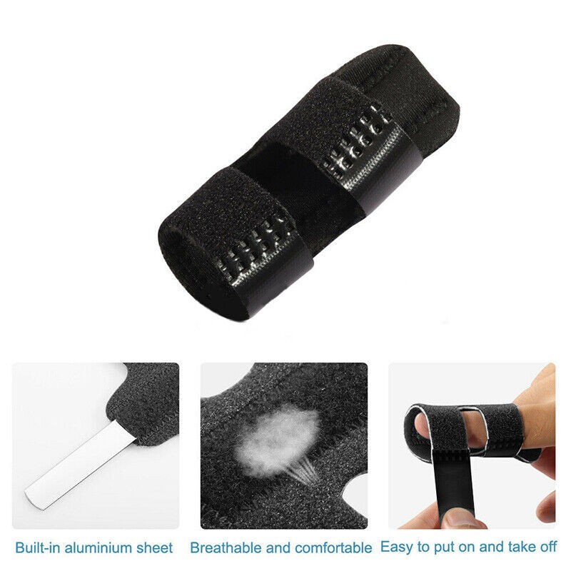 5x Adjustable Finger Brace Splint Trigger Support Joint Pain Relief for Seniors