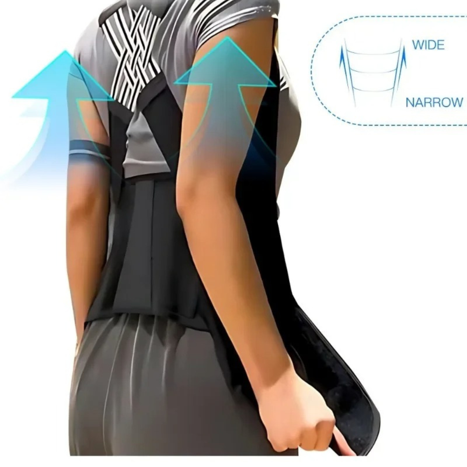 Back Brace Posture Corrector for Women and Men, Shoulder Straightener Adjustable
