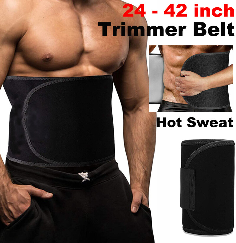 Men Waist Fitness Belt Sweating Wrap Trainer Body Shaper Slimmer for Weight Loss