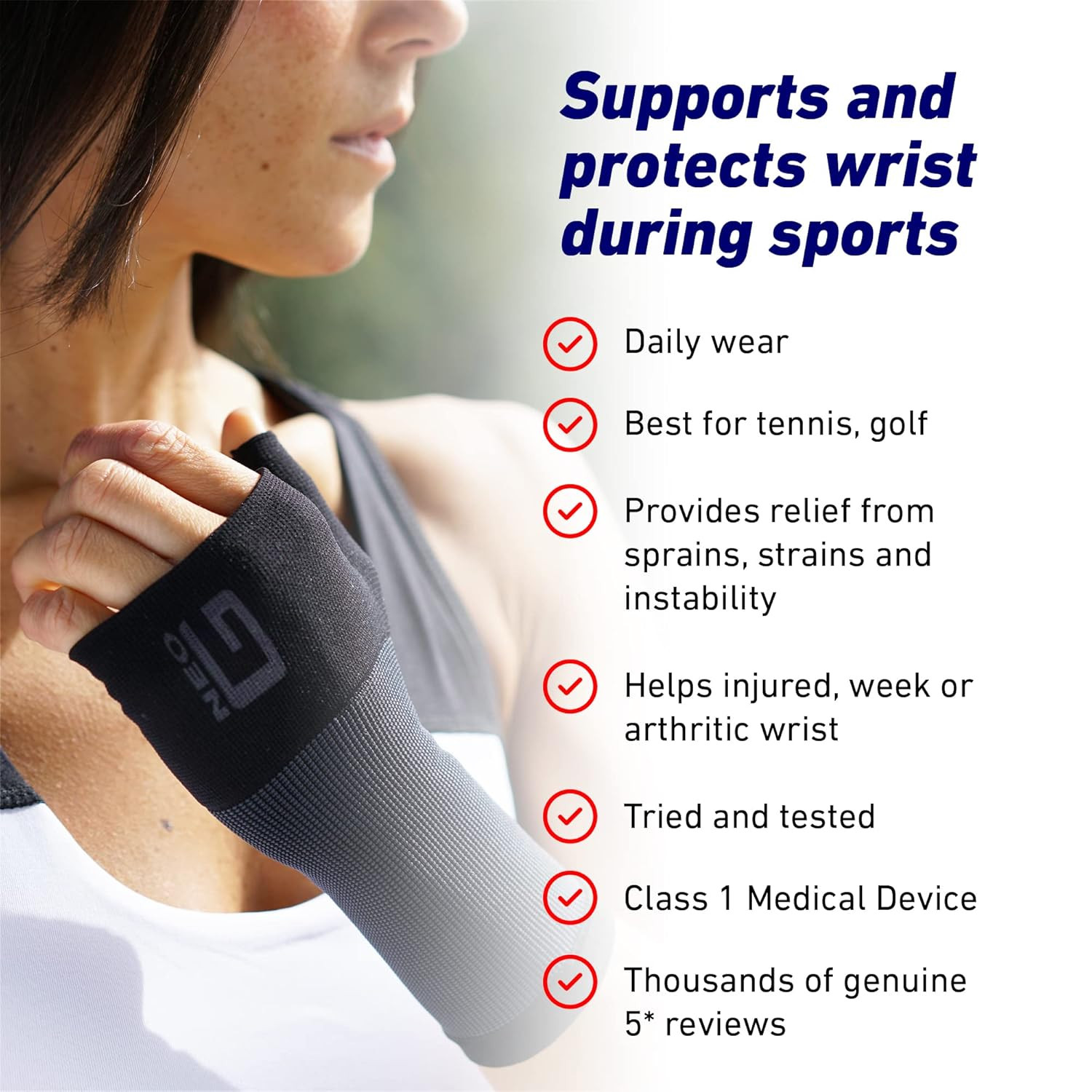 Neo-G Wrist and Thumb Support for Arthritis, Joint Pain, Tendonitis, Sprain – Wr