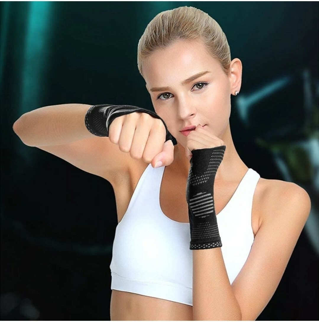 Medical Grade Compression Gloves, 20-30mmHg, One Pair for Carpal Tunnel and Wris